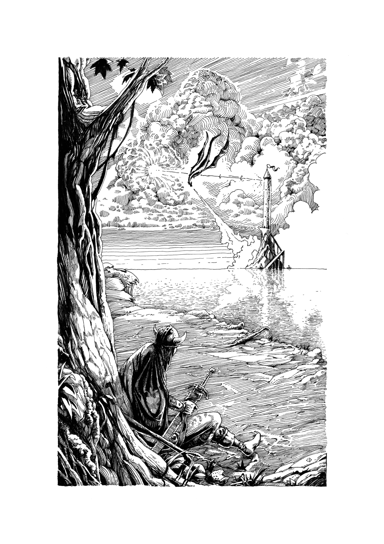 Wizard's tower illustration